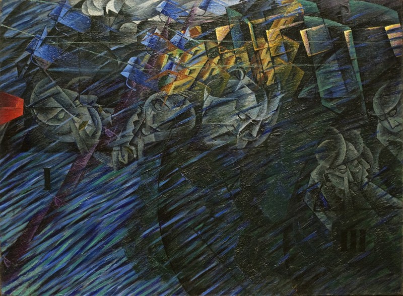 Bergsons en Boccioni's gemeenschappelijke kijk op tijd en beweging