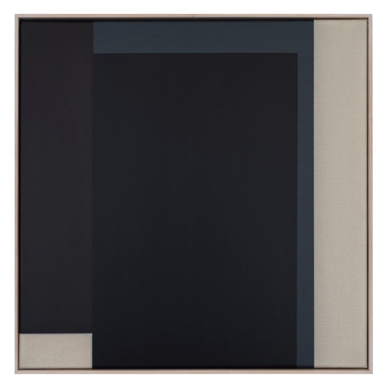 abstract schilderij met gedekte kleurvlakken