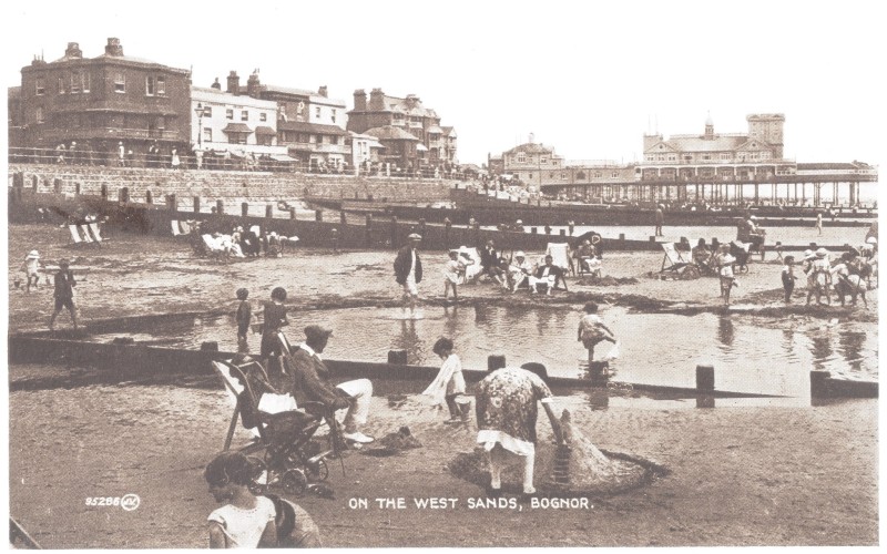 ansichtkaart Britse strandplaats ca. 193