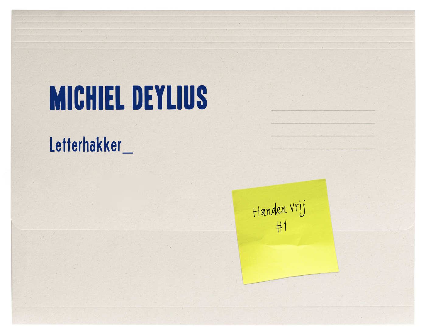Handen vrij – Michiel Deylius, letterhakker