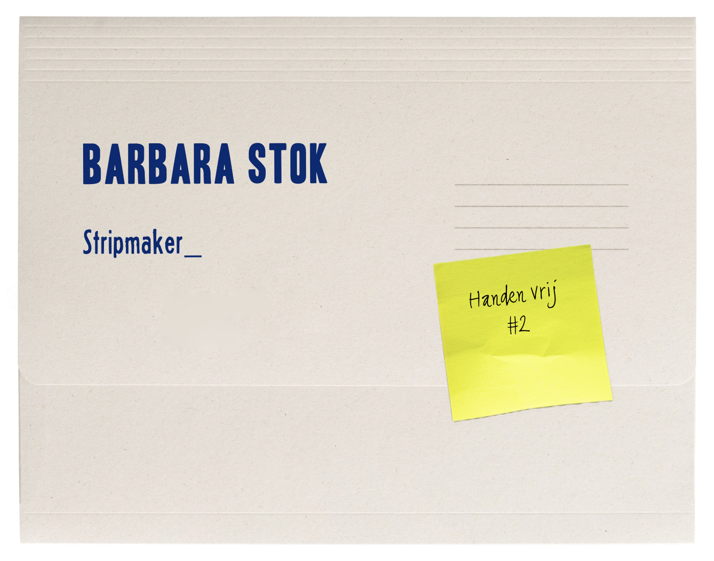 Handen vrij – Barbara Stok, stripmaker