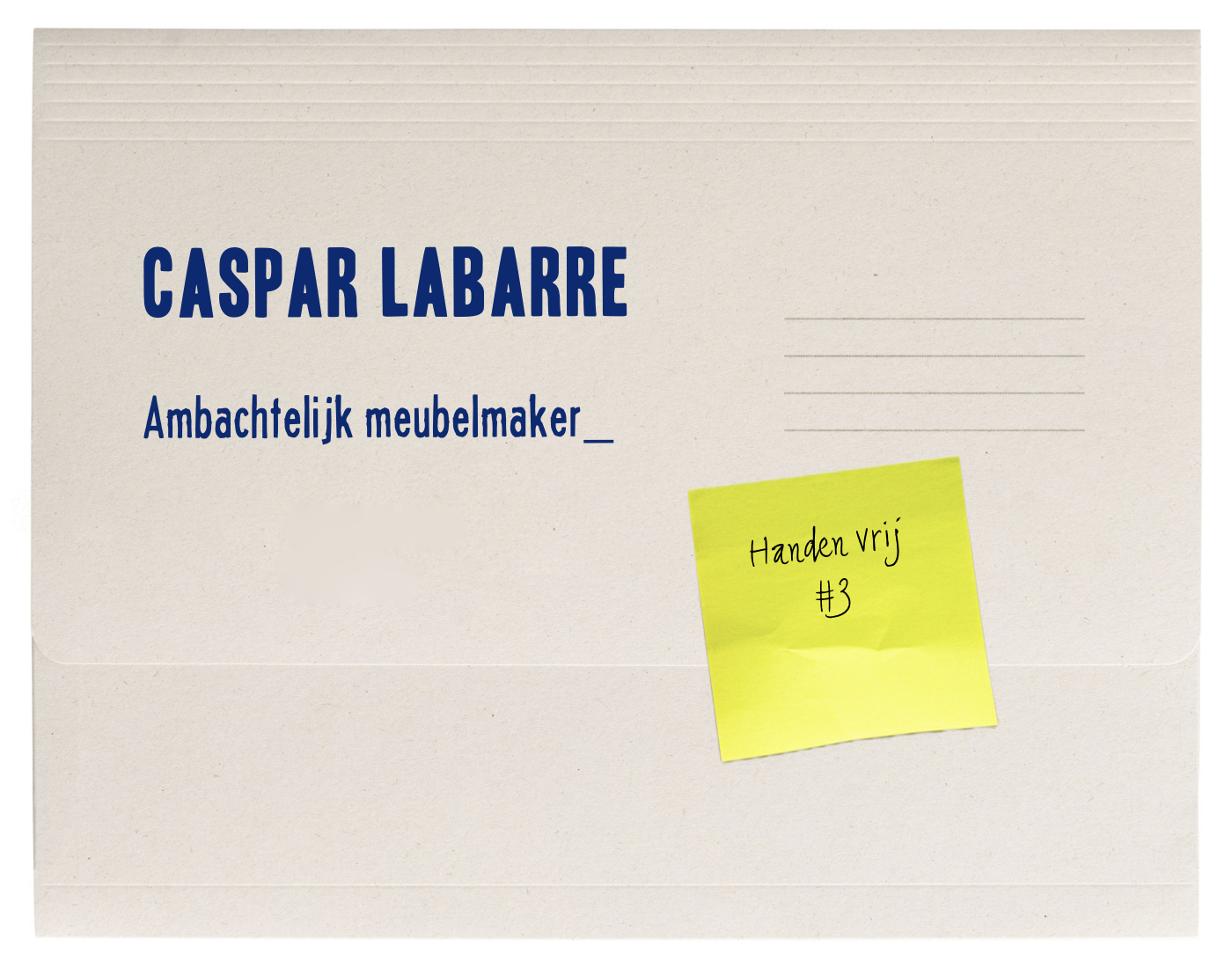 Handen vrij – Caspar Labarre, ambachtelijk meubelmaker